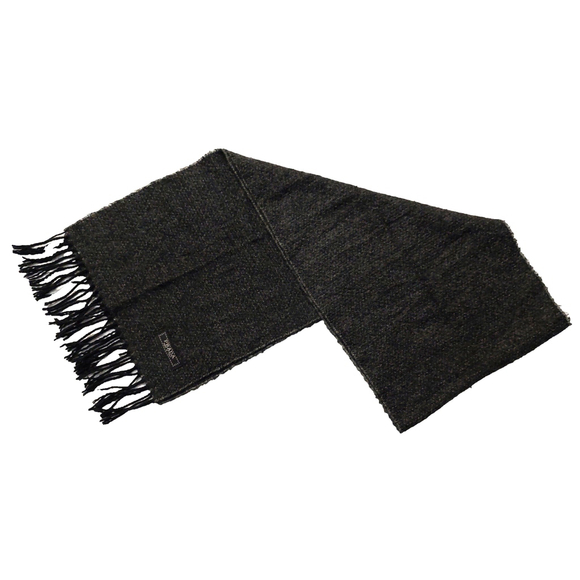 PRADA Embroidered Gray Wool Scarf Pre-owned - Picture 1 of 12